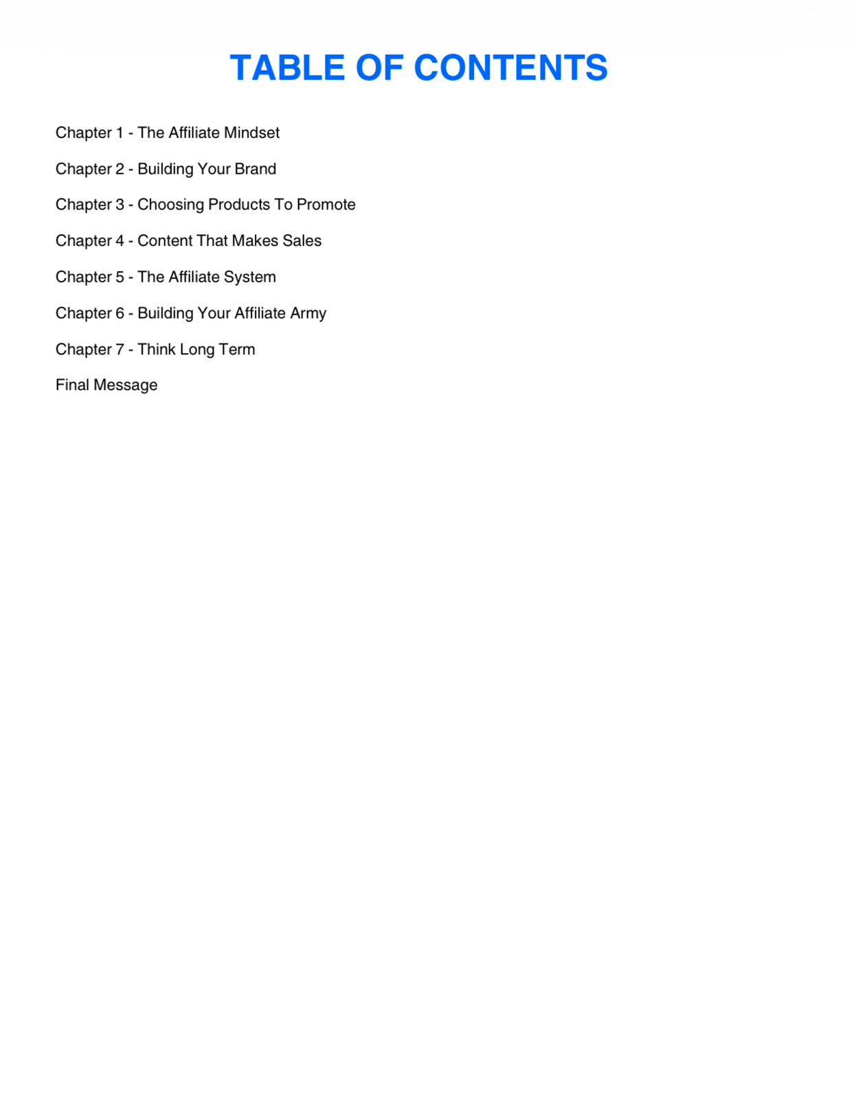 AI Affiliate Blueprint - Hand Book